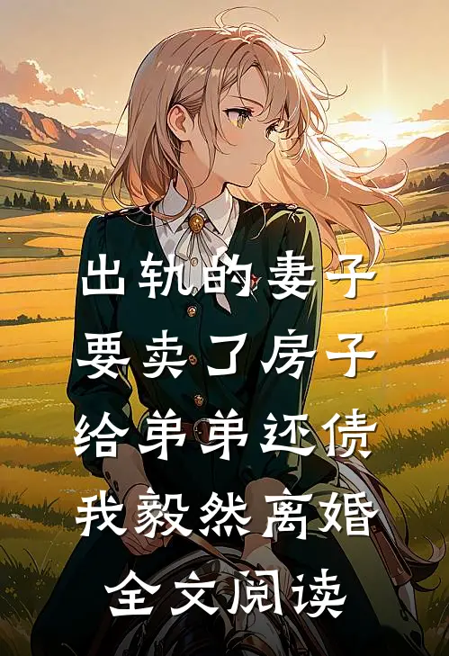 出轨的妻子要卖了房子给弟弟还债，我毅然离婚全文阅读